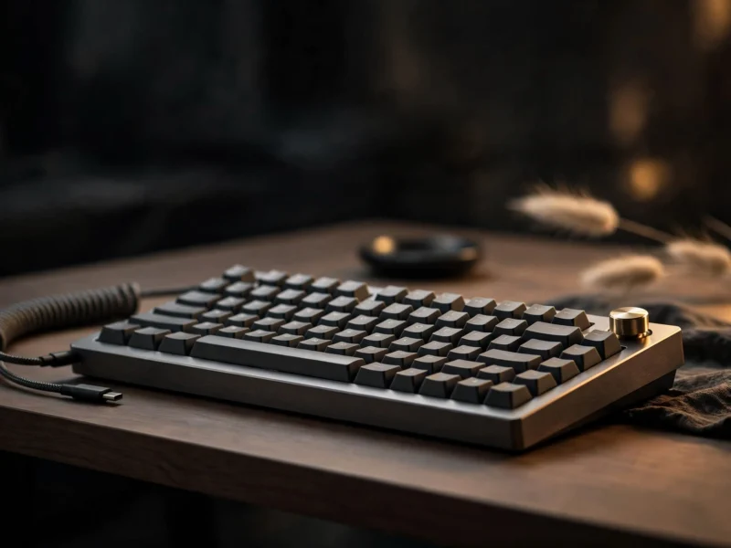 Best mechanical keyboard under $100 — premium dark mechanical keyboard on a wooden desk